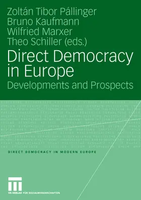 Pállinger / Schiller / Kaufmann |  Direct Democracy in Europe | Buch |  Sack Fachmedien