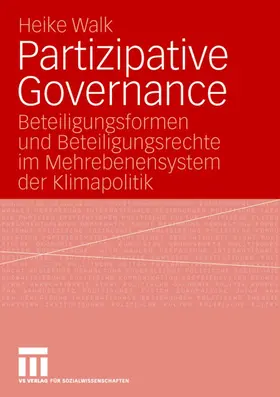 Walk |  Partizipative Governance | Buch |  Sack Fachmedien