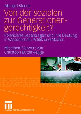 Klundt |  Von der sozialen zur Generationengerechtigkeit? | Buch |  Sack Fachmedien