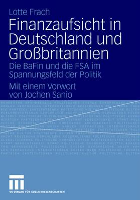 Frach |  Finanzaufsicht in Deutschland und Großbritannien | Buch |  Sack Fachmedien