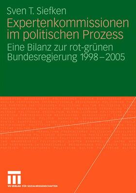 Siefken |  Expertenkommissionen im politischen Prozess | Buch |  Sack Fachmedien
