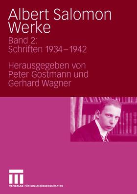 Wagner / Gostmann |  Albert Salomon Werke | Buch |  Sack Fachmedien