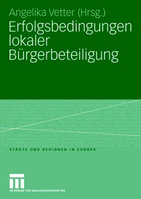 Vetter |  Erfolgsbedingungen lokaler Bürgerbeteiligung | Buch |  Sack Fachmedien