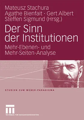 Stachura / Sigmund / Bienfait |  Der Sinn der Institutionen | Buch |  Sack Fachmedien