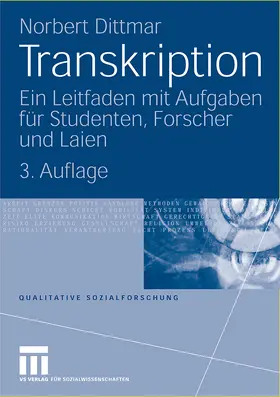 Dittmar |  Transkription | Buch |  Sack Fachmedien