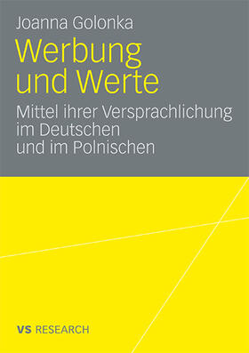 Golonka |  Werbung und Werte | Buch |  Sack Fachmedien