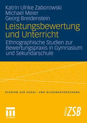 Zaborowski / Breidenstein / Meier |  Leistungsbewertung und Unterricht | Buch |  Sack Fachmedien