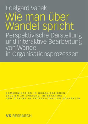 Vacek |  Wie man über Wandel spricht | Buch |  Sack Fachmedien