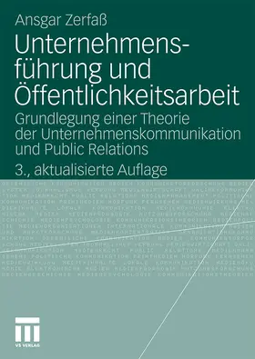 Zerfaß |  Unternehmensführung und Öffentlichkeitsarbeit | Buch |  Sack Fachmedien