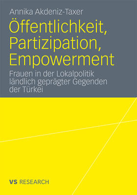 Akdeniz-Taxer |  Öffentlichkeit, Partizipation, Empowerment | Buch |  Sack Fachmedien