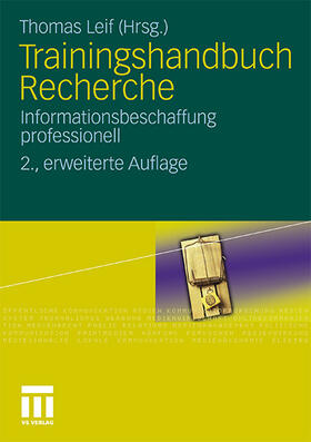 Leif |  Trainingshandbuch Recherche | Buch |  Sack Fachmedien