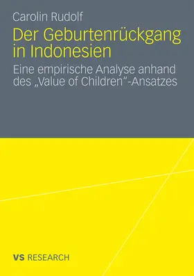 Rudolf |  Der Geburtenrückgang in Indonesien | Buch |  Sack Fachmedien