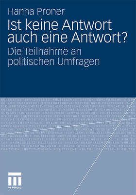 Proner |  Ist keine Antwort auch eine Antwort? | Buch |  Sack Fachmedien