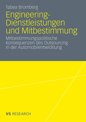 Bromberg |  Engineering-Dienstleistungen und Mitbestimmung | Buch |  Sack Fachmedien