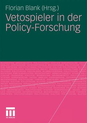 Blank |  Vetospieler in der Policy-Forschung | Buch |  Sack Fachmedien