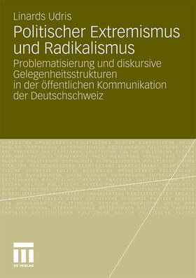 Udris |  Politischer Extremismus und Radikalismus | Buch |  Sack Fachmedien