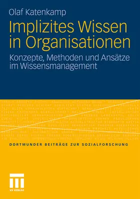 Katenkamp |  Implizites Wissen in Organisationen | Buch |  Sack Fachmedien