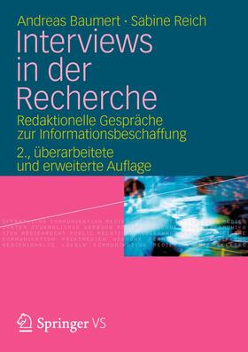 Baumert / Reich |  Interviews in der Recherche | Buch |  Sack Fachmedien