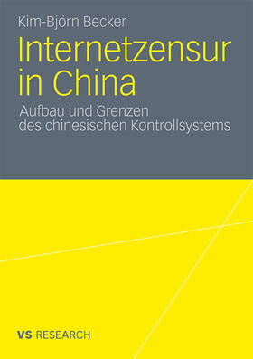 Becker |  Internetzensur in China | Buch |  Sack Fachmedien