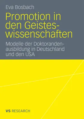 Bosbach |  Promotion in den Geisteswissenschaften | Buch |  Sack Fachmedien