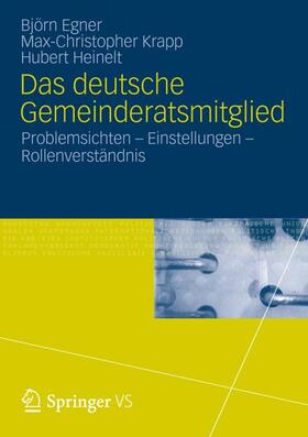 Egner / Heinelt / Krapp |  Das deutsche Gemeinderatsmitglied | Buch |  Sack Fachmedien