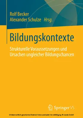 Becker / Schulze |  Bildungskontexte | eBook | Sack Fachmedien