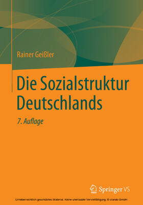 Geißler |  Die Sozialstruktur Deutschlands | eBook | Sack Fachmedien