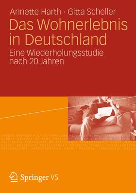 Harth / Scheller |  Das Wohnerlebnis in Deutschland | Buch |  Sack Fachmedien