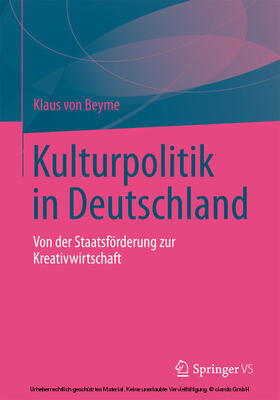 von Beyme |  Kulturpolitik in Deutschland | eBook | Sack Fachmedien