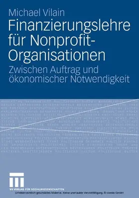 Vilain |  Finanzierungslehre für Nonprofit-Organisationen | eBook | Sack Fachmedien