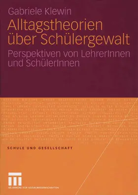 Klewin |  Alltagstheorien über Schülergewalt | eBook | Sack Fachmedien