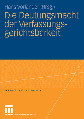 Vorländer |  Die Deutungsmacht der Verfassungsgerichtsbarkeit | eBook | Sack Fachmedien