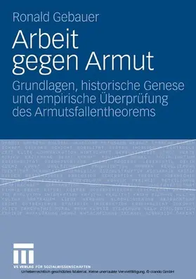 Gebauer |  Arbeit gegen Armut | eBook | Sack Fachmedien