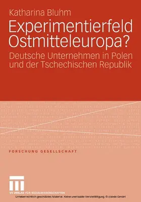 Bluhm |  Experimentierfeld Ostmitteleuropa? | eBook | Sack Fachmedien