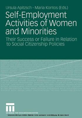 Apitzsch / Kontos |  Self-Employment Activities of Women and Minorities | eBook | Sack Fachmedien