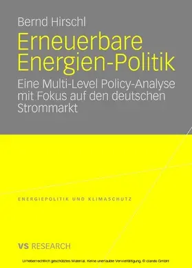 Hirschl |  Erneuerbare Energien-Politik | eBook | Sack Fachmedien