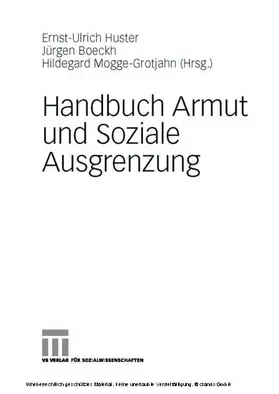 Huster / Boeckh / Mogge-Grotjahn |  Handbuch Armut und Soziale Ausgrenzung | eBook | Sack Fachmedien