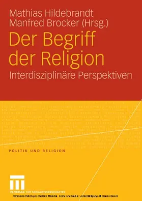 Hildebrandt / Brocker |  Der Begriff der Religion | eBook | Sack Fachmedien