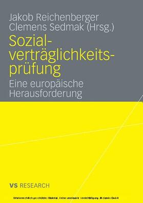 Reichenberger / Sedmak |  Sozialverträglichkeitsprüfung | eBook | Sack Fachmedien