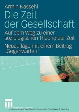 Nassehi |  Die Zeit der Gesellschaft | eBook | Sack Fachmedien