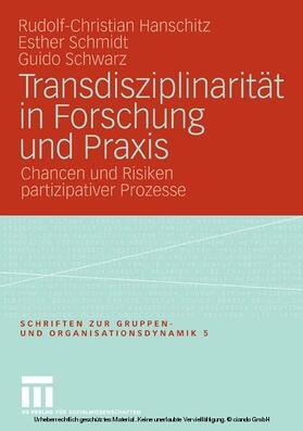 Hanschitz / Schmidt / Schwarz |  Transdisziplinarität in Forschung und Praxis | eBook | Sack Fachmedien