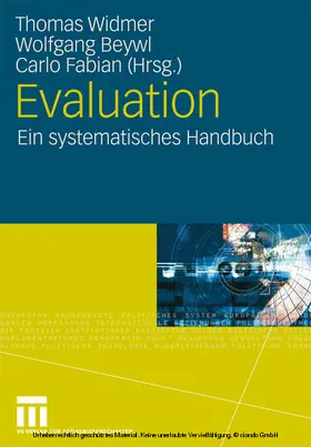 Widmer / Beywl / Fabian |  Evaluation | eBook | Sack Fachmedien