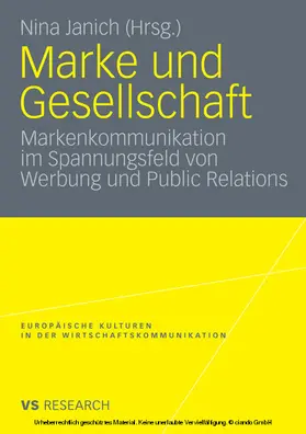 Janich |  Marke und Gesellschaft | eBook | Sack Fachmedien