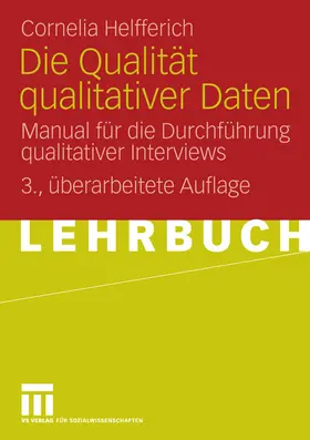 Helfferich |  Die Qualität qualitativer Daten | eBook | Sack Fachmedien