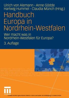 Alemann / Gödde / Hummel |  Handbuch Europa in Nordrhein-Westfalen | eBook | Sack Fachmedien