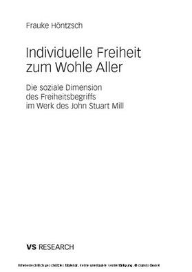 Höntzsch |  Individuelle Freiheit zum Wohle Aller | eBook | Sack Fachmedien