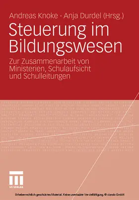 Knoke / Durdel |  Steuerung im Bildungswesen | eBook | Sack Fachmedien