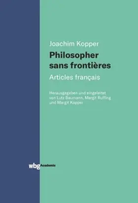 Kopper |  Philosopher sans frontières - Articles francais | eBook | Sack Fachmedien