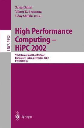 Sahni / Shukla / Prasanna |  High Performance Computing - HiPC 2002 | Buch |  Sack Fachmedien