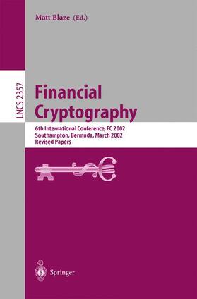 Blaze |  Financial Cryptography | Buch |  Sack Fachmedien